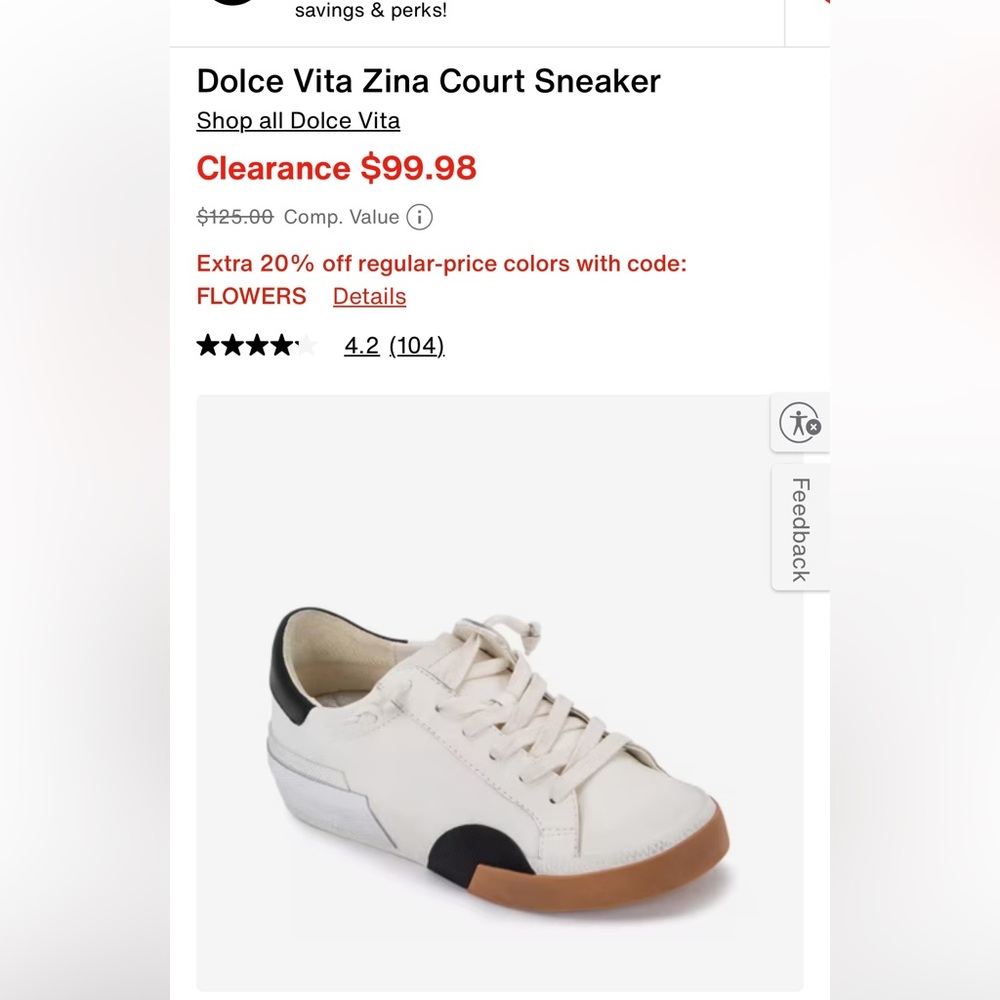 Dolce Vita Zina Court Sneaker
